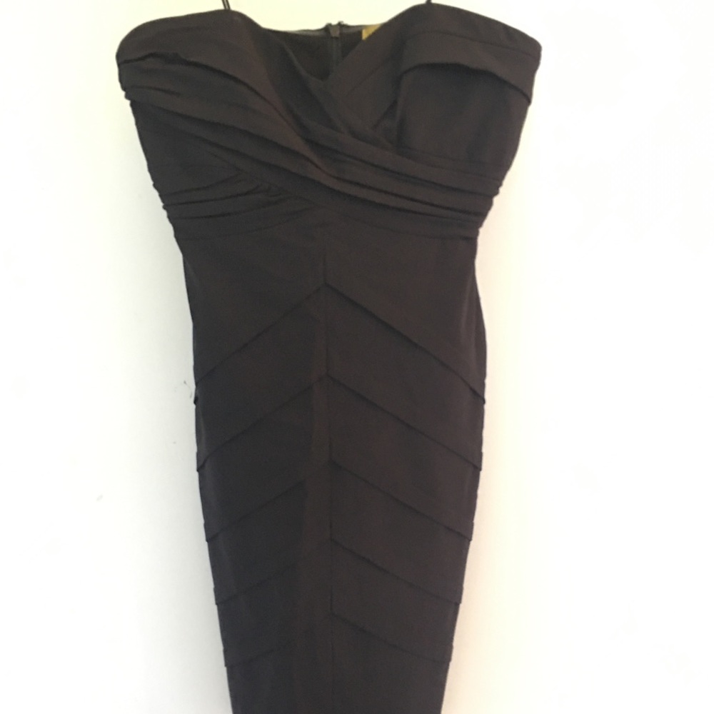Nicole Miller Black Strapless cocktail dress (8)